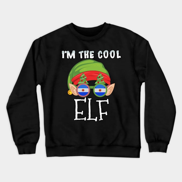 Christmas  I'm The Cool Argentinian Elf - Gift for Argentinian From Argentina Crewneck Sweatshirt by Country Flags